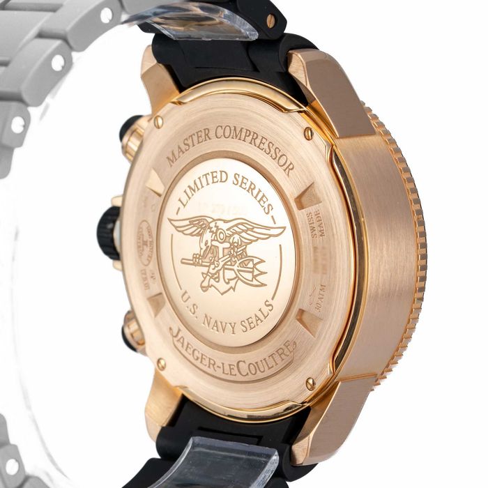 Jaeger LeCoultre Master Compressor Diving Chronograph GMT Navy Seals 46mm Q1782470 Rose Gold