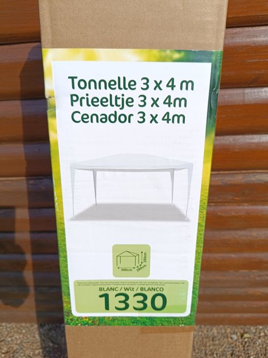 Pavilion Tonelle 3x4m alb (Nou, Sigilat)