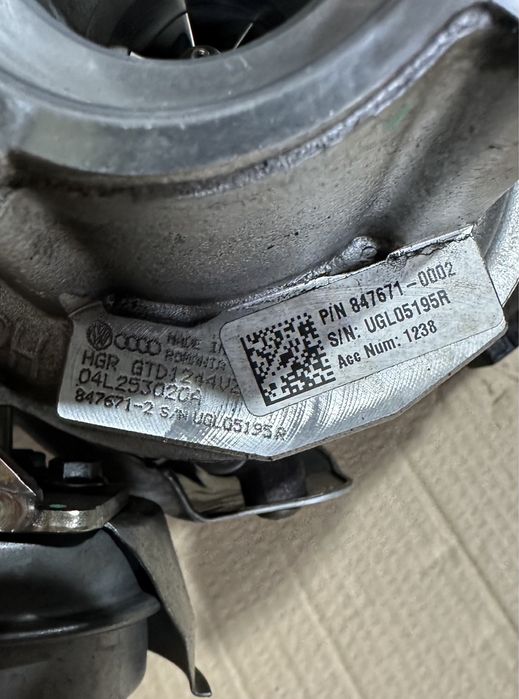 Turbo / Turbina 04L253020A 1.6 DDY, DGT Audi, VW, Skoda, Seat