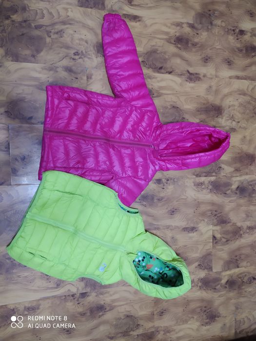 Курточка и жилетка на девочку , р.92