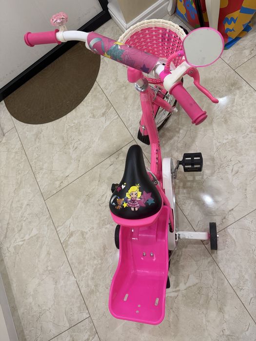 Детский велосипед для девочки, 4-колесный