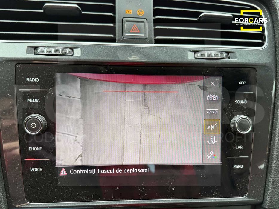 Cameră Marșarier Originală VW Golf 7 Mk7 Cameră Spate Emblemă Flip
