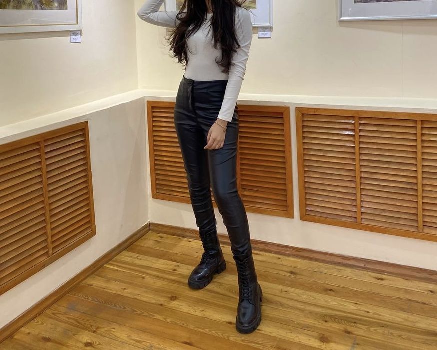 Кожаные  брюки