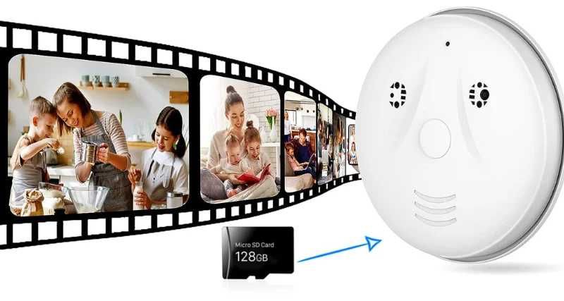 Скрита камера в детектор за дим Wi-Fi- наблюдение на живо