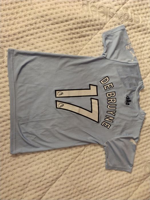 Tricou Manchester City, Puma,de Bruyne Nr 17,pt copii,colecționar/fan