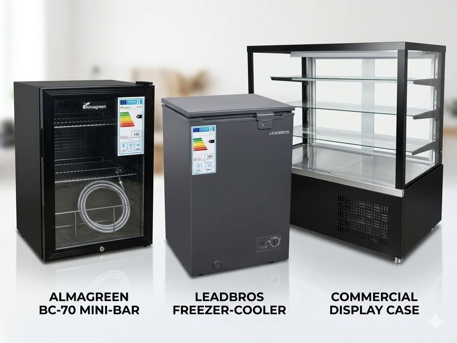 Набор холодильников (Leadbros, Almagreen, Витрина)