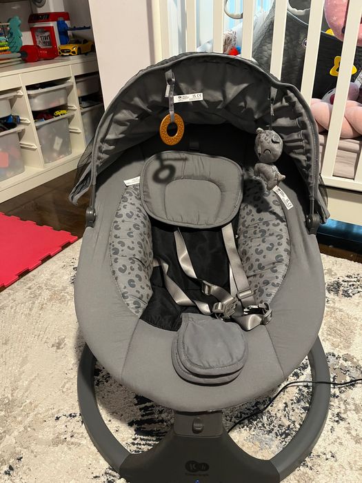 Balansoar și șezlong electric Kinderkraft - Lumi 2, Dark grey