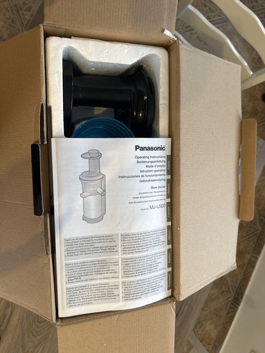 Panasonic MJ-L500SXE Сокоизстисквачка за плодове и зеленчуци