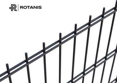 Plasa de gard Panou 2D zincat fir dublu drept / Made in Olanda