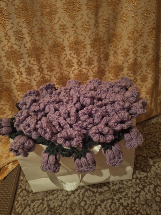 Ручной вязанный плет