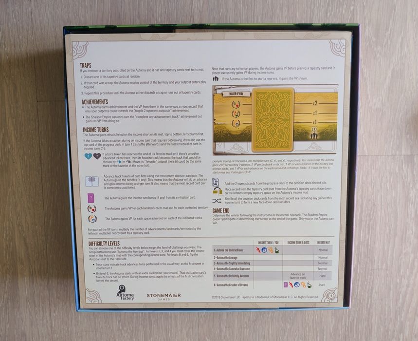 Настолна игра Tapestry + folded space insert БЕЗПЛАТНА ДОСТАВКА