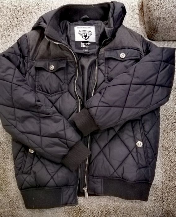 Geacă Bomber neagră 152 cm + tricou GRATIS