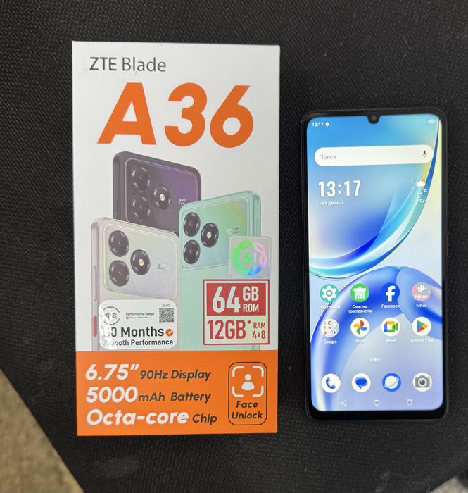 ZTE A36 | 12/64GB | состояние нового телефона!!!