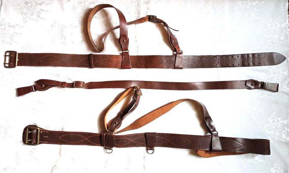 Ремни офицерские ВС СССР: парадный и с портупеей