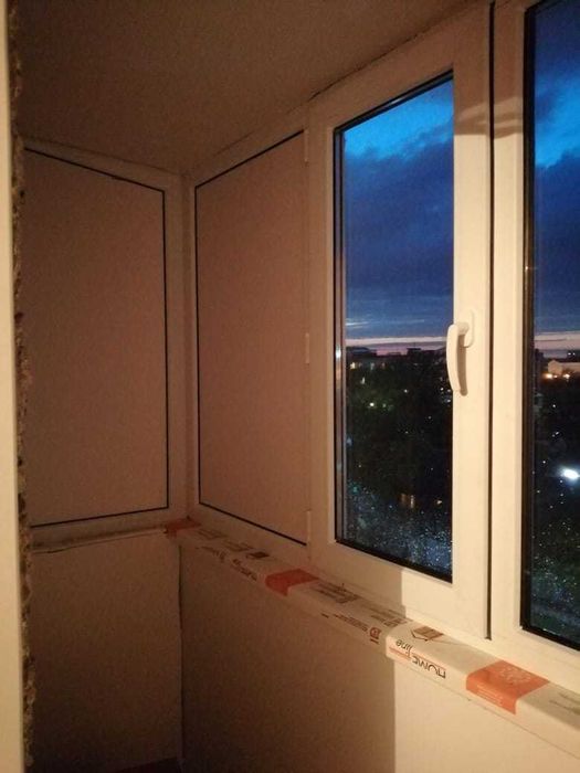 Окна двери перегородки балконы пласт,алюмин