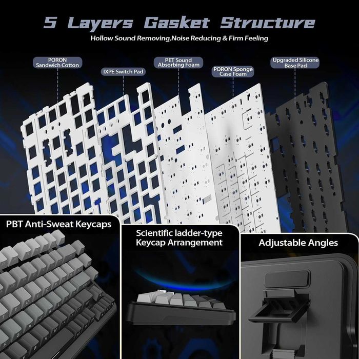 KB Attack Shark X85 PRO Wireless Mechanical Беспр. мех. игр. клав. 1.4