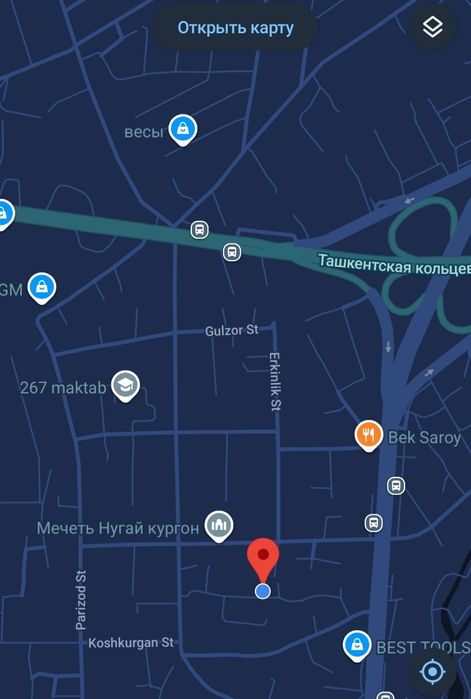 Участка сотилади Сергилида 5.7 сотук