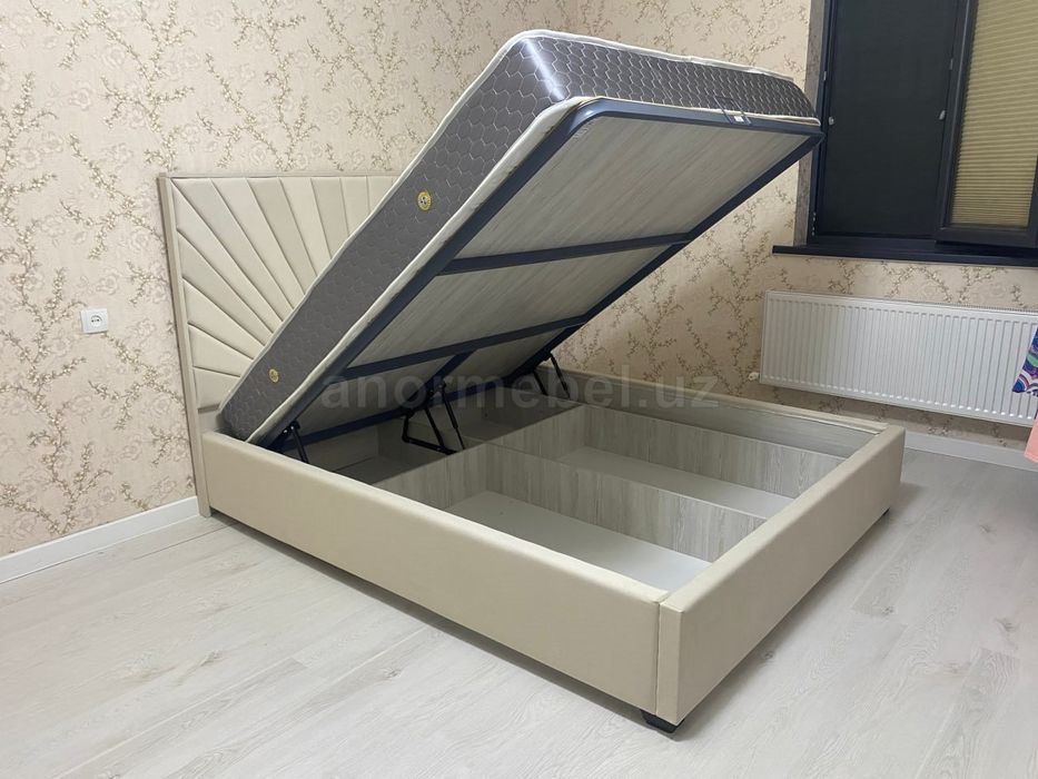 Скидка Кровать с подъемным механизмом от ШАРАФ мебель