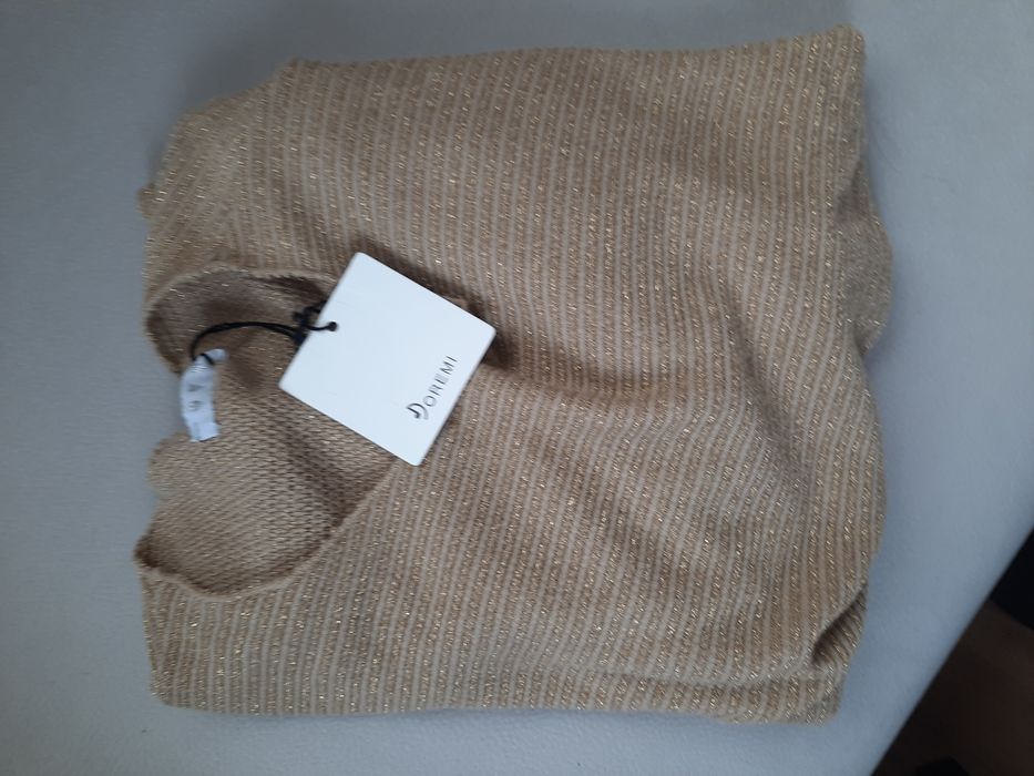 Нов плетен пуловер DOREMI - италианска мода, с етикет