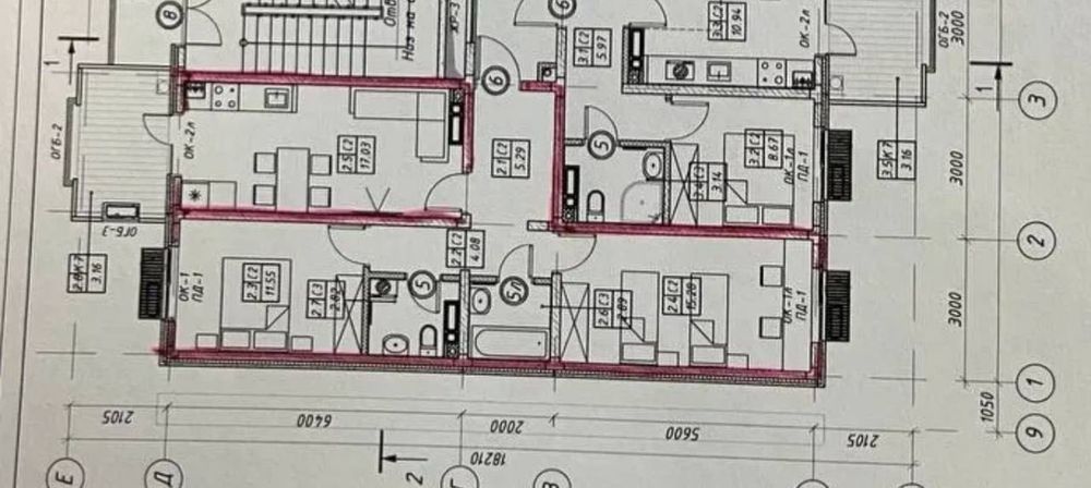 3-комн. квартира, 62 м², Мирабадский район