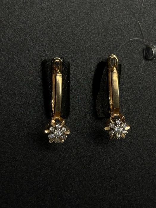 Золото 585  Серьги