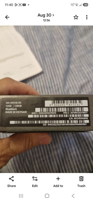 Samsung Galaxy S25 5G 12GB/128GB Blueblack – NOU, garanție + accesori