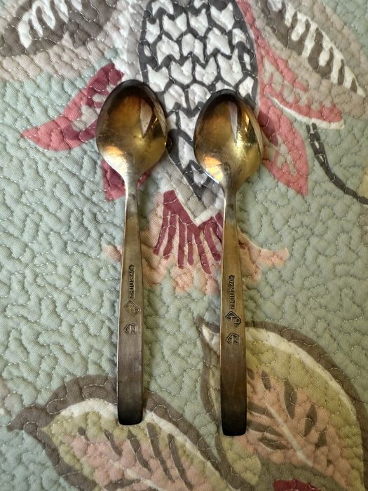 Чайные мельхиоровые ложки 6шт