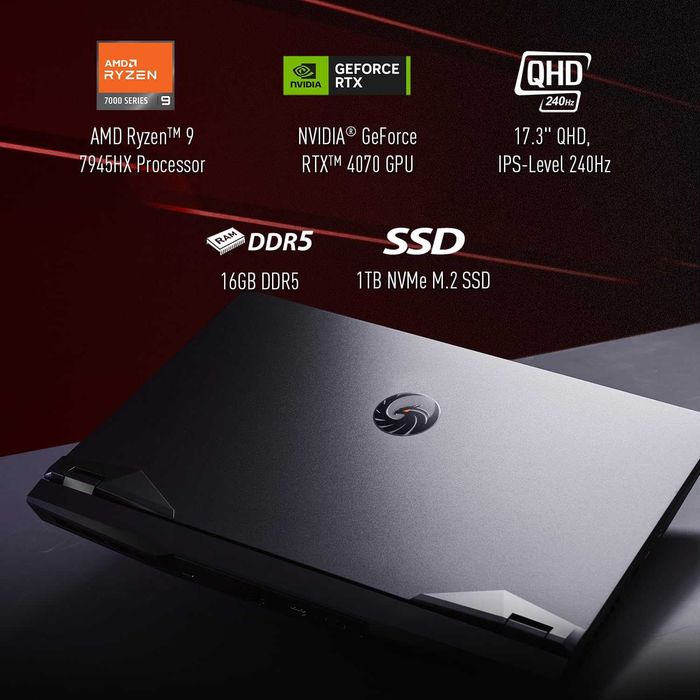 MSI Alpha 17.3 QHD IPS 240Hz Ryzen 9-7945HX DDR5 16 SD 1 TB RTX 4070 8
