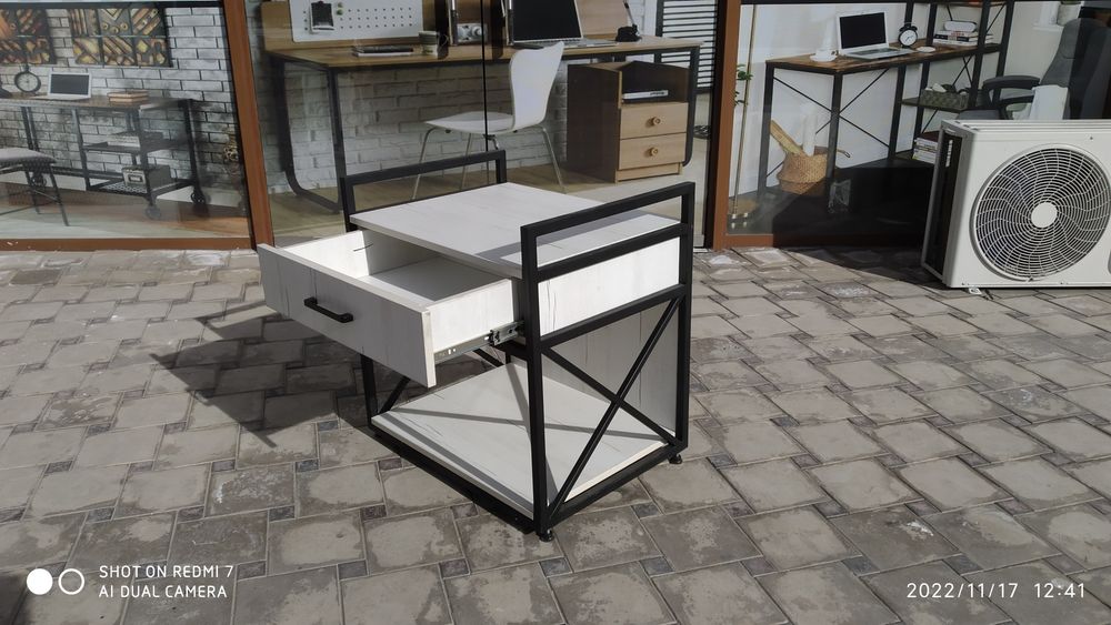 мебель подставка шкафчик Офисная Тумба для принтера в стиле лофт