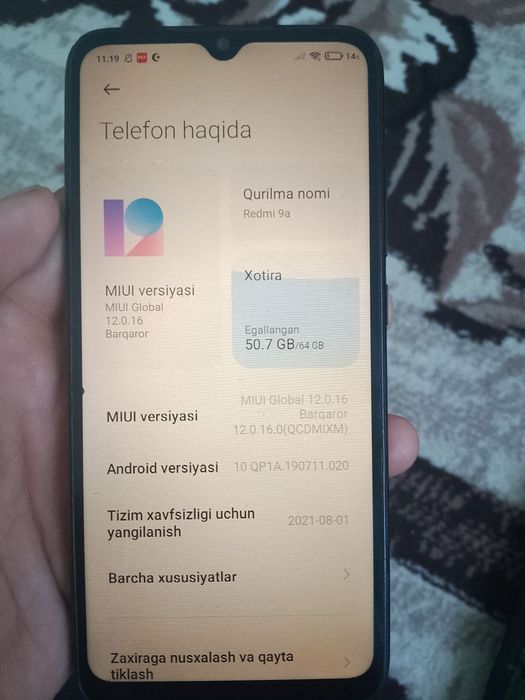 Redmi 9 A sotiladi, ekranda rang chiqyapti bazida, sm kta tanlaydi kyn