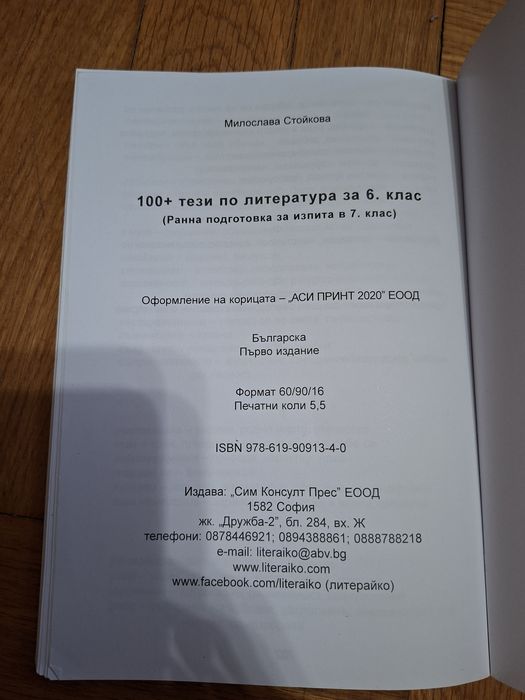 Тези по литература