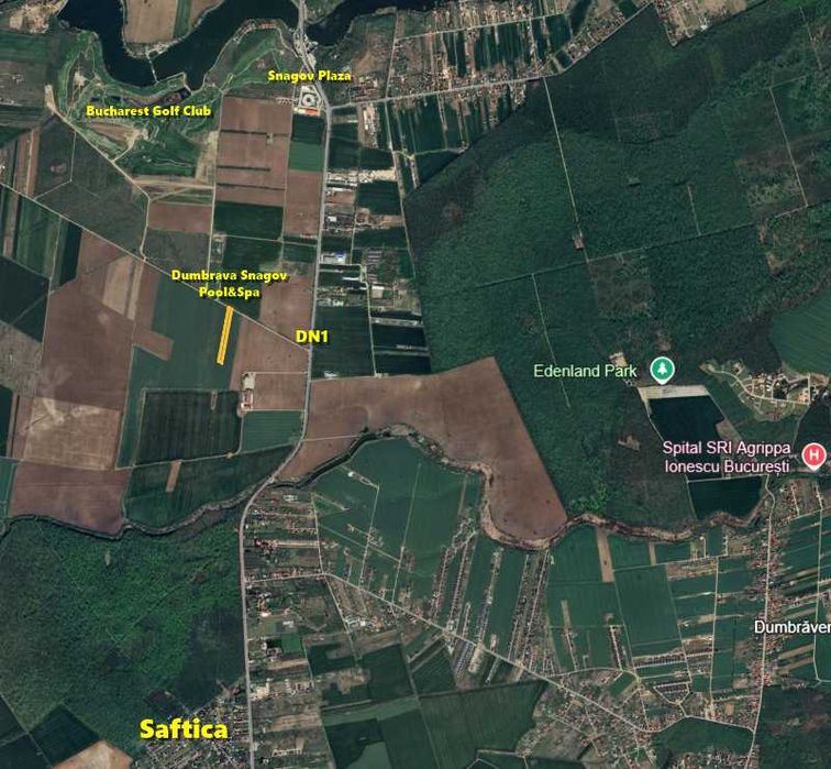 Lot de casa lângă DN1, Tâncăbești Snagov, intrarea Bucharest Golf Club