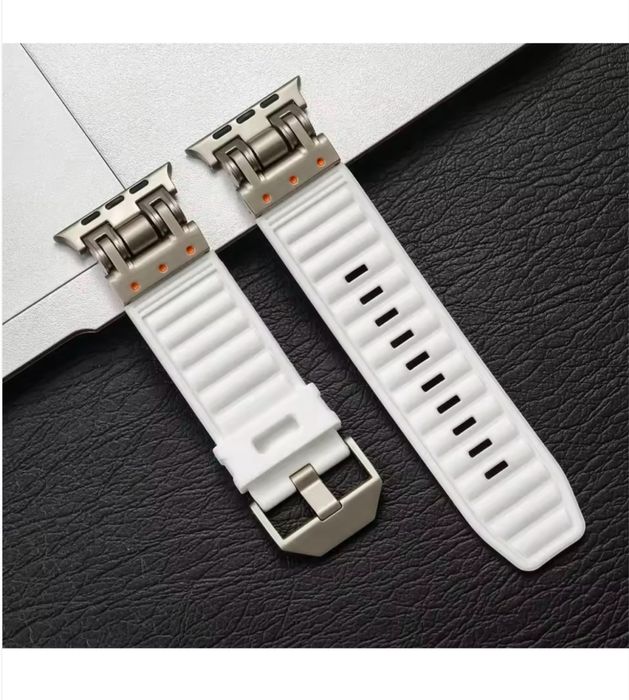 Curea Smart Titanium Ceas Apple Watch Orice Model Husa Folie Silicon