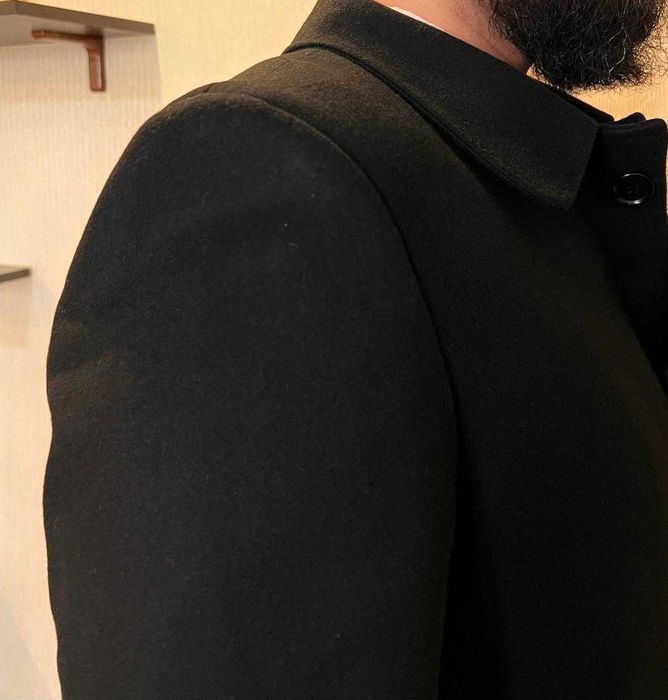 Пальто мужское черное