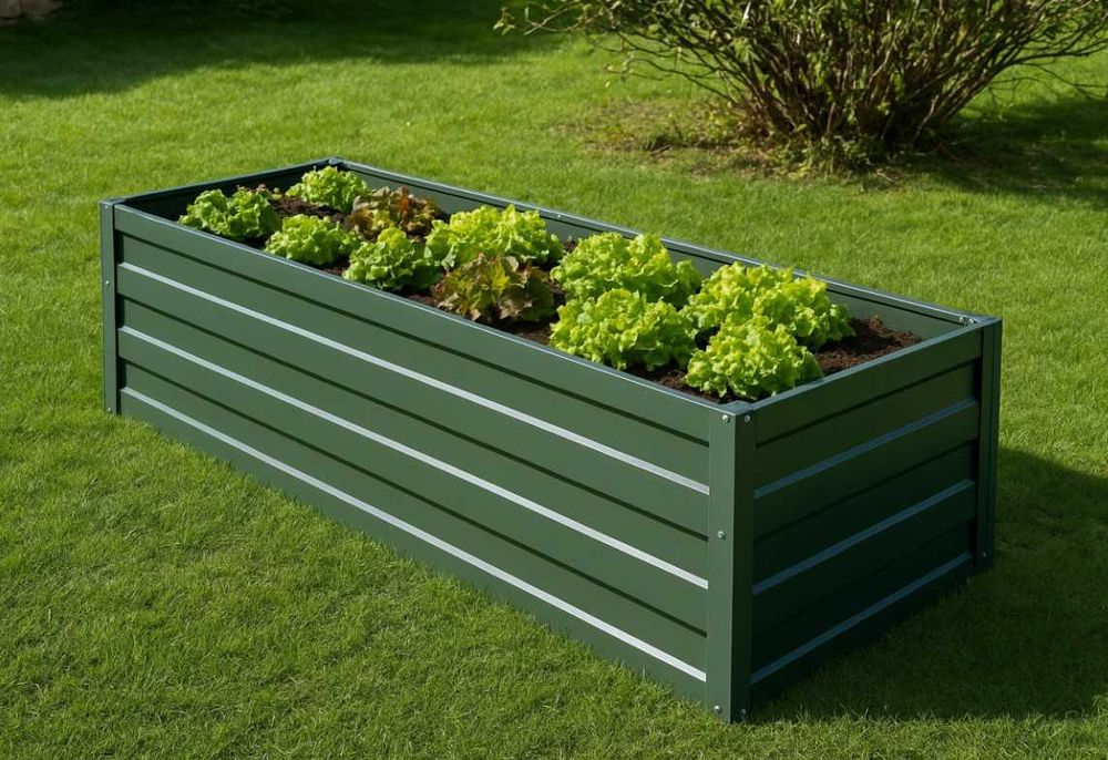 Градинска леха Primaterra сив/кафяв/ зелен цвят