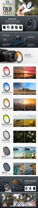 Комплект фильтров для объектива телефона NEEWER FL-P4 67 мм