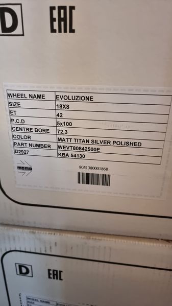 18цола 5х100 Vw Toyota Volkswagen Skoda 4бр