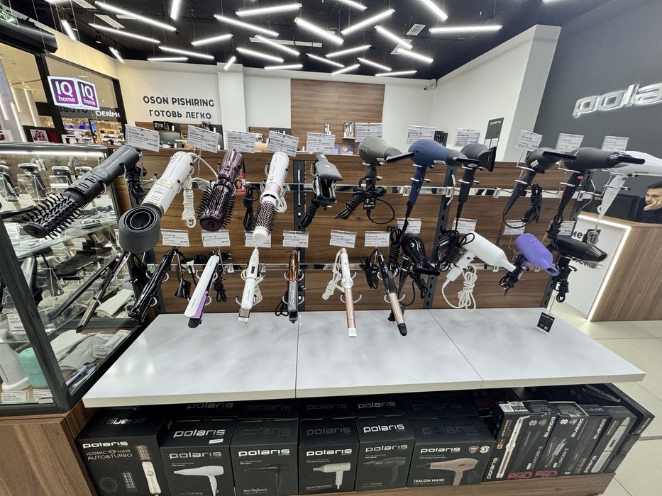 Фены Утюжки Выпримители Фен щетки  Polaris