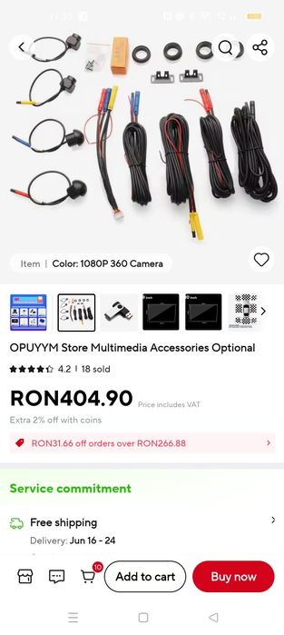 Vând camera auto 360 grade