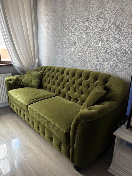 Canapea 2 locuri, 2 perne decor,stofa Mobexpert