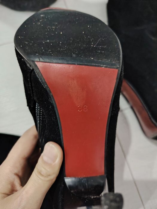 Сапоги замшевые 38 р