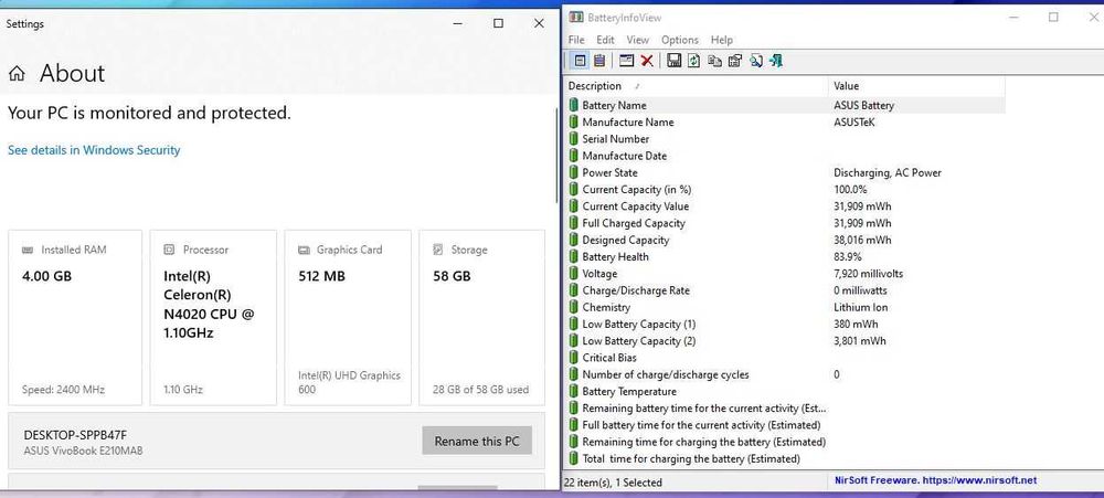 Asus VivoBook E210M 11.6" Netbook