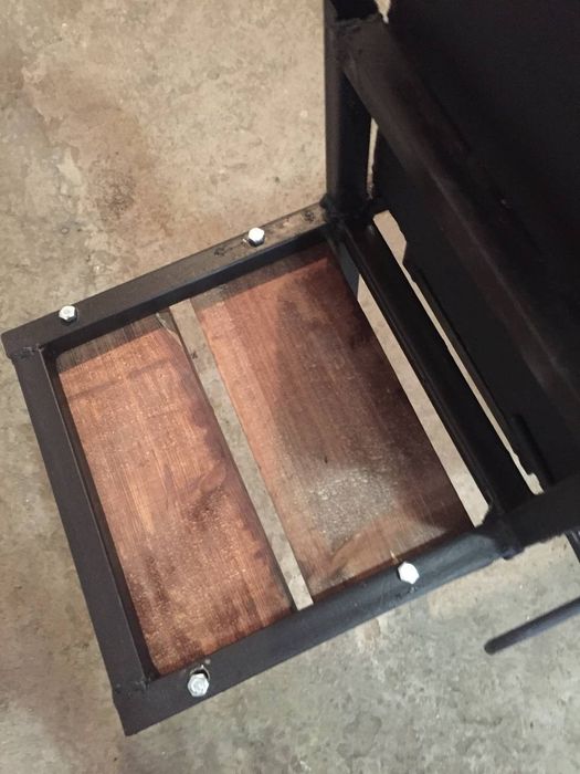 Мангал с печью под казан