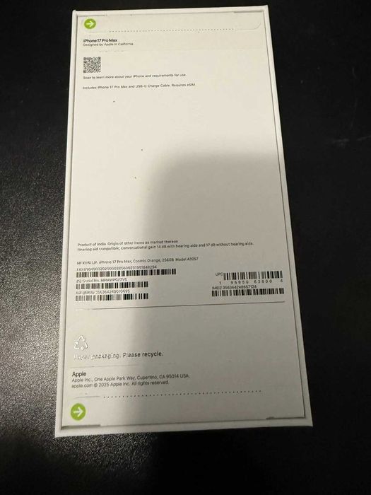 Iphone 17 pro max оригинальный