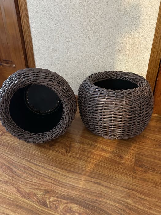 Кашпо из ротанга