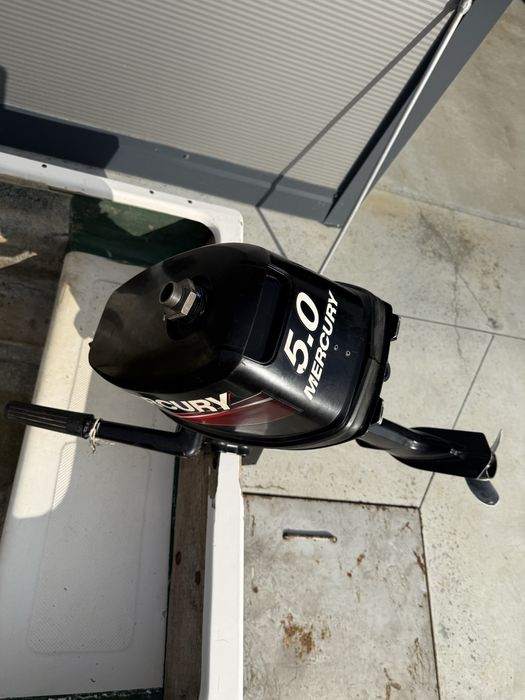 Barca fibra cu motor