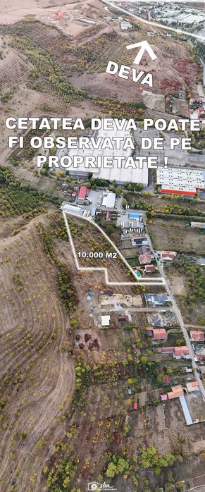 De vânzare teren 10.000 mp (1 hectar) în Sântuhalm, lângă Deva, ideal pentru dezvoltare imobiliară