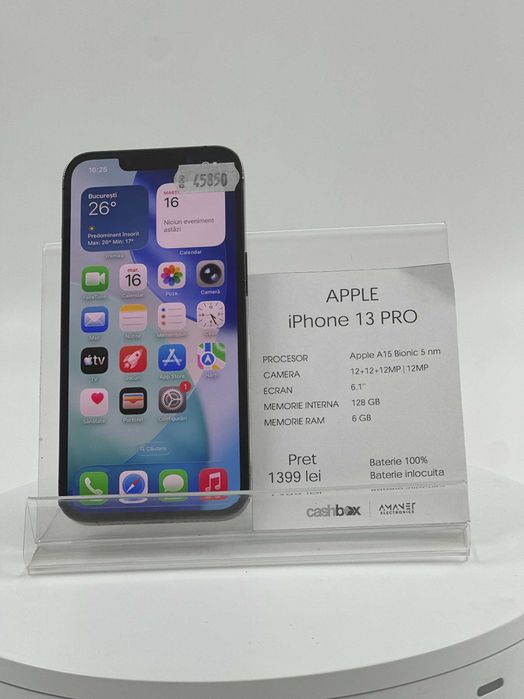 Iphone 13 PRO 128GB Baterie inlocuita 100% Garantie 24 luni!