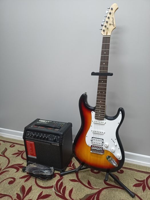 Электро гитара и комби усилитель