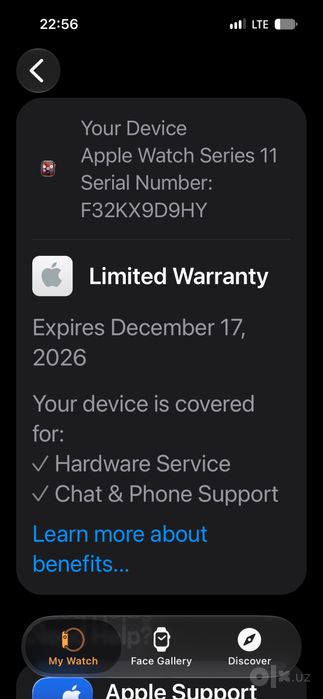 Iwatch 11, 46 mm, GPS+Celullar, 64 gb